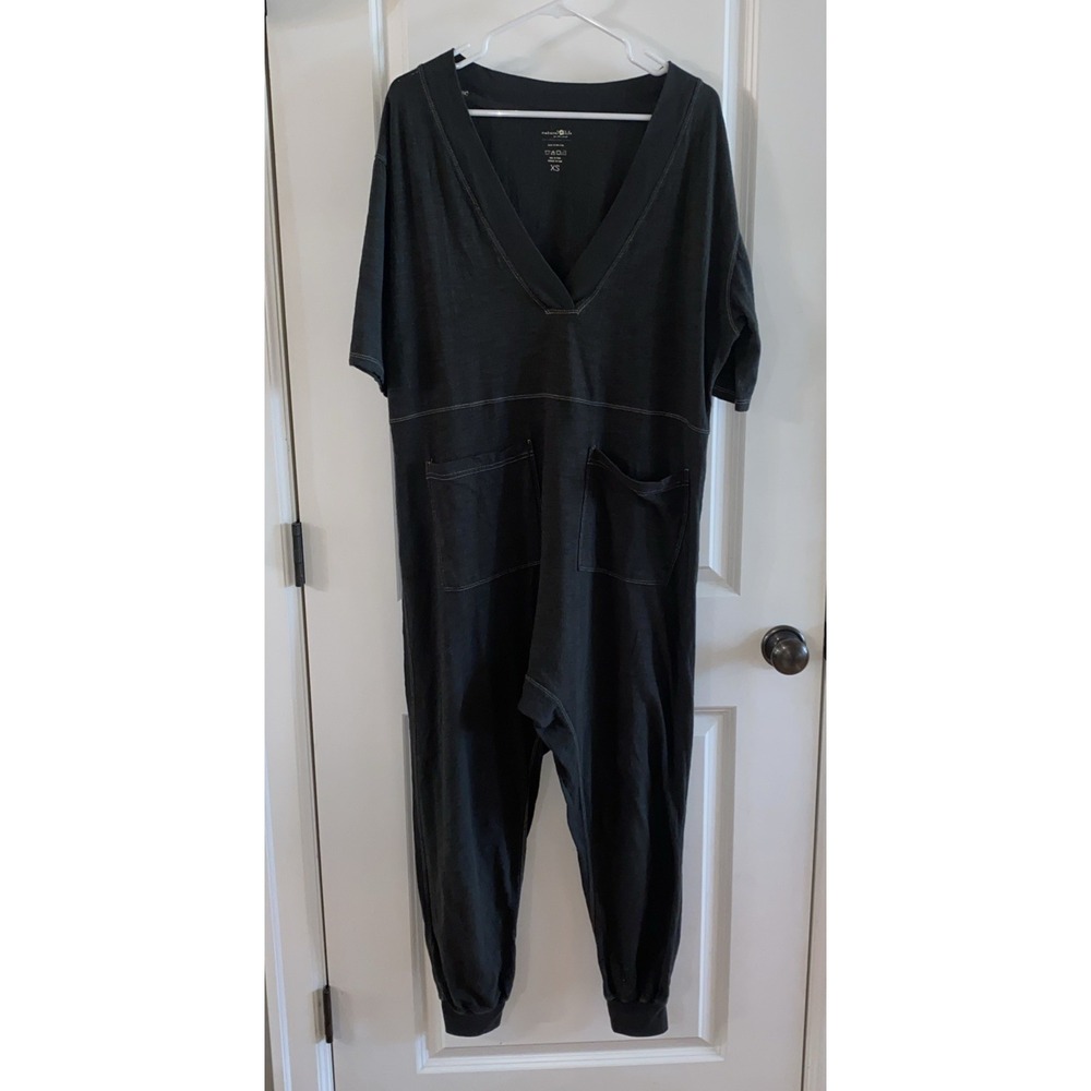 NATURAL LIFE Black V-Neck Jumpsuit Romper